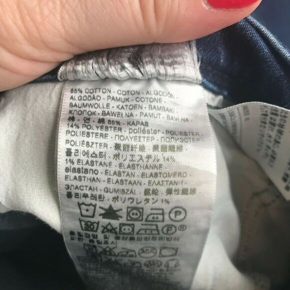 Levis Perfectly Slimming 512 Super Skinny Women 8 Blue Bleached Mid Rise Stretch - Picture 5 of 9